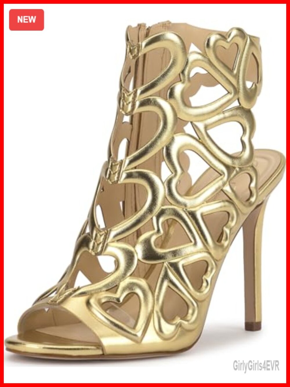 Jessica Simpson Jalina Faux Leather Stiletto Heeled Platform Sandals
